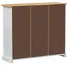 vidaXL Schuhschrank Corona Weiß 99 x 32 x 85 cm Massives Produktbild-Vorschau 6