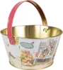Clayre & Eef Dekorationskorb Ø 19x10 cm Weiß Aluminium Produktbild-Vorschau 2