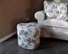 Design Hocker Pouf Carl Svensson Herzform Türkis Creme Produktbild-Vorschau 3