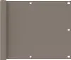 vidaXL Pare-vue pour balcon Taupe 75x400 cm Tissu Oxford Voir les images du produit 5
