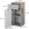 Midi skrinka Vicco Eden Šedá 40 x 84 cm, Model 59748 Náhľad obrázku produktu 2