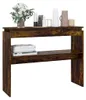 Mesa consola de estilo rústico, color roble ahumado, Vista previa de la imagen del producto 5