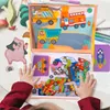 Kolorowanka układanka magnetyczna pojazdy na magnesie 65 Podgląd zdjęcia produktu 12