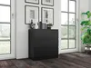VBChome Kommode mit 3 Schubladen 70 x 40 x 77 cm Schwarz Produktbild-Vorschau 7