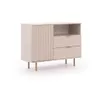 Komoda NUBIA NB-01 w Stylu LOFT 2 Szuflady 1 Drzwiczki Podgląd zdjęcia produktu 2