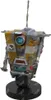 A static product shot of a Claptrap figurine from the video game Borderlands, mounted on a black circular base. Anteprima dell’immagine prodotto