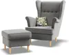 Fußhocker für Sessel, Pouffe-Fußhocker, wohnzimmer Sitzpouf Produktbild-Vorschau 5