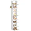 Schuhregal schmal, Standregal platzsparend, 9 Ebenen, für Produktbild-Vorschau 2
