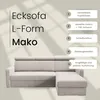 LIKMA Marineblau Ecksofa Mako 213x165 cm mit Schlaffunktion Produktbild-Vorschau 8