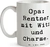 Mr. & Mrs. Panda Kaffeebecher Spruch Opa Rentner - Weiß - Produktbild-Vorschau 3