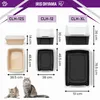 Iris Ohyama Katzenklo mit Schaufel, bis 7 kg, Grau, offen, Produktbild-Vorschau 2