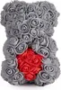BRUBAKER Rosenbär Blumenbär 25 cm - Blumen Geschenk zum Produktbild-Vorschau 3