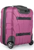 The back view of a magenta suitcase with black wheels and handles. Anteprima dell’immagine prodotto