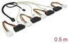DeLOCK 83390, 0,5 m, 1 x Mini SAS HD x 4 SFF 8643, 4 x SAS Náhled obrázku produktu 3