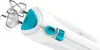 A close-up, angled view of a white and turquoise hand mixer against a white background. Náhled obrázku produktu