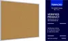 Pinnwand mit grauem Naturholzrahmen 100x80cm Produktbild-Vorschau 2