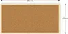 Bacheca in sughero 80x40 cm cornice in legno NATURALE Anteprima dell’immagine prodotto 5