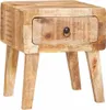 vidaXL Bijzettafeltje bruin, 40 x 32 x 46 cm, massief Productafbeelding-voorbeeld 2