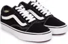 A pair of black and white Vans Old Skool sneakers. Voir les images du produit