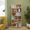 KOMTO Bücherregal 80 cm breit, Sonoma, Bücherregal mit 6 Produktbild-Vorschau 3