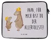 Mr. & Mrs. Panda Laptop Hülle Bären mit Hut 20 x 28 cm - Produktbild-Vorschau 1