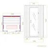 FinnTherm Infrarotkabine/Wärmekabine Nyborg S120V mit Produktbild-Vorschau 20