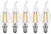 5 x żarówka LED puff candle 4W = 40W E14 przezroczysta Podgląd zdjęcia produktu 1