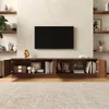 TV komoda Merax s LED osvetlením a bočným pruhom, TV Náhľad obrázku produktu 4