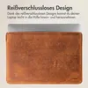 Accezz Leather Laptop Hülle MacBook 15 Zoll - Laptop Sleeve Produktbild-Vorschau 4