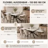 Uittrekbare eettafel, 150/180 x 70 x 76 cm, rechthoekig, Productafbeelding-voorbeeld 11