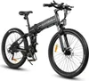 A black electric bicycle is shown against a white background. Produktbild-Vorschau