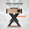 A shuffleboard table with X-shaped legs is shown against a futuristic, abstract background. Náhľad obrázku produktu