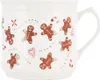 Tazza in Vetroceramica bianca con motivo pan di zenzero, Anteprima dell’immagine prodotto 3
