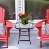 Glas-Gartentisch klappbar, Esstisch aus gehärtetem Glas, Produktbild-Vorschau 6