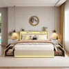 INONEFT Bett 140×200 mit Stauraum, Polsterbett mit Produktbild-Vorschau 1