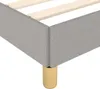 vidaXL Rám postele bez matraca svetlo sivý 120x200 cm látka Náhľad obrázku produktu 6