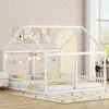 90 x 200 Einzelbetten,Kinderbett(Weiss) flache Betten, Produktbild-Vorschau 4