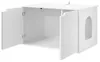 vidaXL Katzenhaus Weiß 85 x 55 x 50,5 cm Holzwerkstoff Produktbild-Vorschau 5