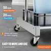Close-up of the wheels and lower frame of a garden tool organizer cart. Anteprima dell’immagine prodotto