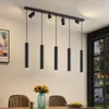 Lindby Hängeleuchte Sanad, 116 cm, 9-flg., schwarz, GU10 Produktbild-Vorschau 2
