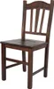 A wooden chair is shown against a white background. Produktbild-Vorschau