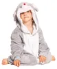 Nikcorp Tuta Pigiama Donna Bambini Onesie Mouse Grigio Anteprima dell’immagine prodotto 2