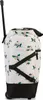 A side view of a rolling shopping bag with a floral pattern. Voir les images du produit
