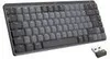 A black and gray mechanical keyboard with a USB receiver. Voir les images du produit