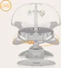 A baby swing chair is shown in a studio setting with a plain background. Produktbild-Vorschau