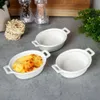 Excellent Houseware Auflaufformen Porzellan 120ml Weiß 3er Produktbild-Vorschau 3