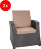 Sada 2 podsedákov na stoličky | Podsedák 50x55x50 béžový | Náhľad obrázku produktu 3