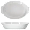 2x Auflaufform oval mit Henkel groß Keramik 36x23,7x6,5cm Produktbild-Vorschau 2