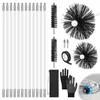 Kit de brosse pour cheminée de 4,9 mètres, comprenant une Voir les images du produit 1