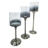 Kerzenleuchter aus Glas 3er Set Kerzenglas Windlicht Produktbild-Vorschau 1